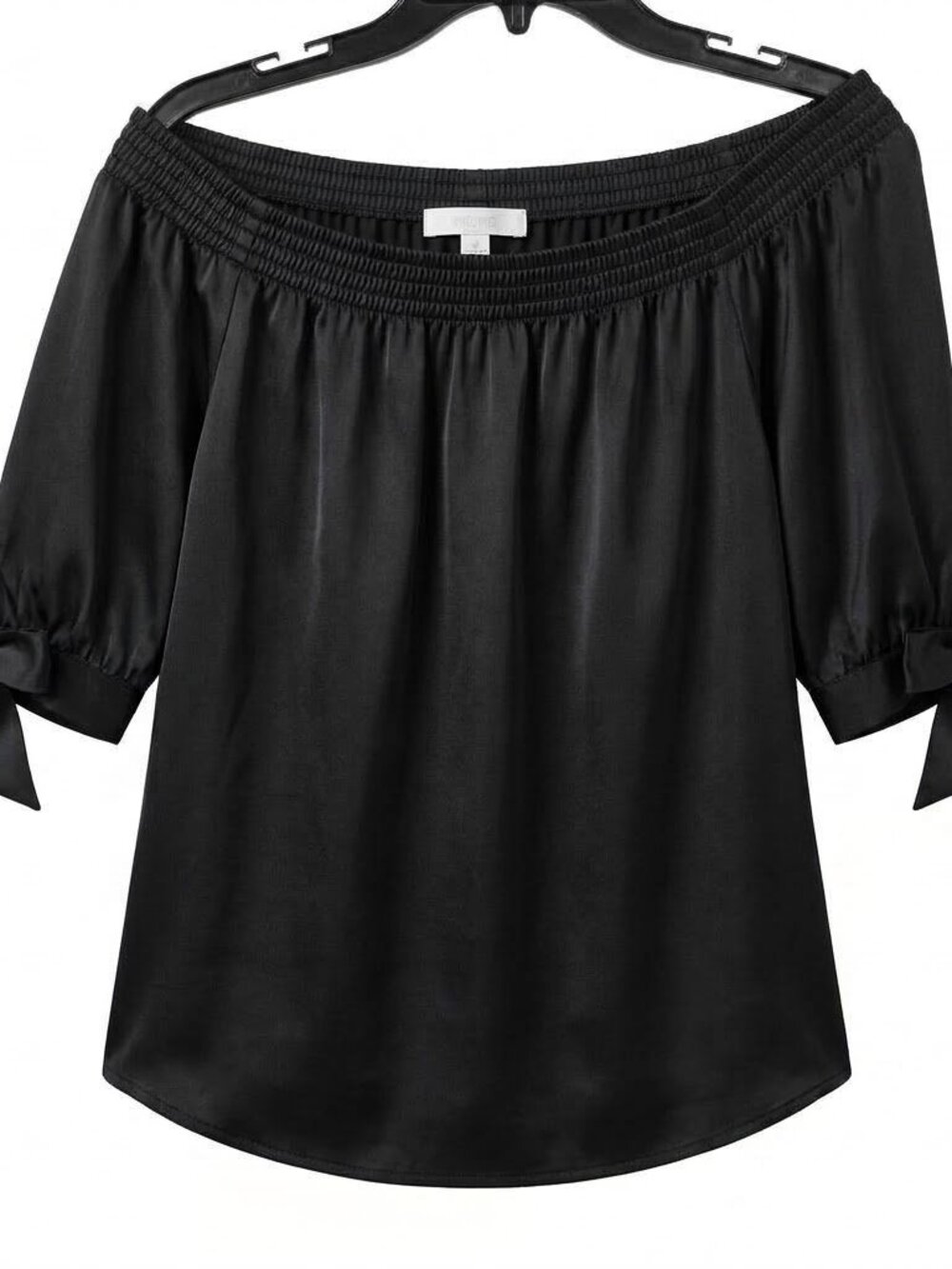 H & M Off The Shoulder Top With Elastic Neckline Size 8